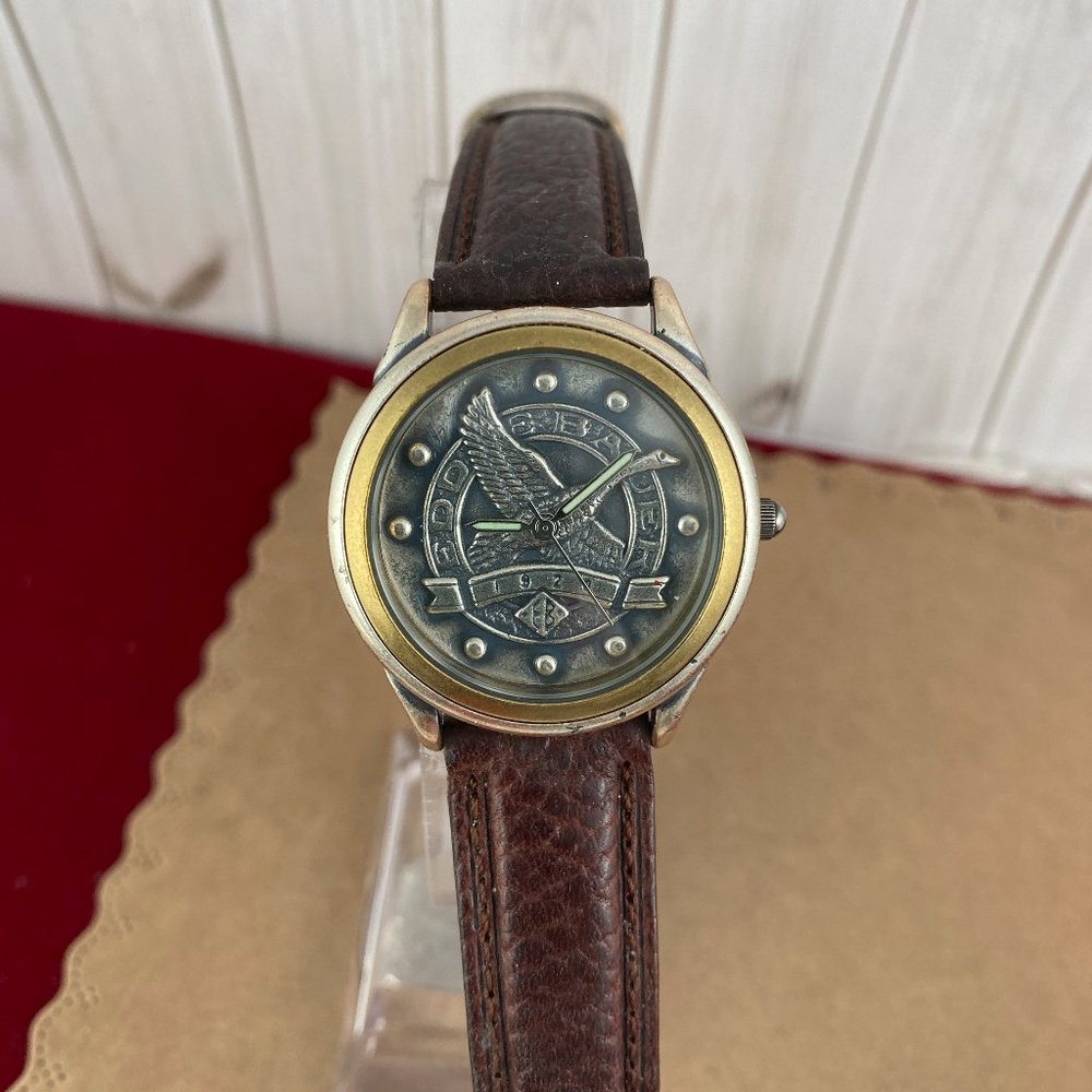 Eddie Bauer Limited Edition 75Th Anniversary Silver 3D Duck Watch